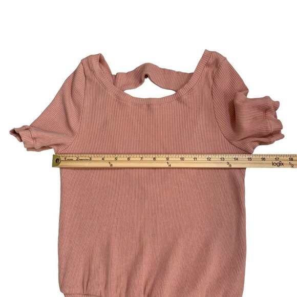 FP Free People Beach Pink Happy Hour Ribbed Mini Dress Size Medium - Picture 5 of 8